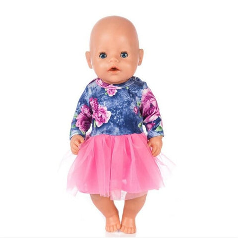 Doll Clothes Born Baby Fit 18 inch 40-43cm Unicorn Alpaca cactus dress Doll Accessories Clothes For Baby Festival Birthday Gift
