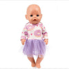 Doll Clothes Born Baby Fit 18 inch 40-43cm Unicorn Alpaca cactus dress Doll Accessories Clothes For Baby Festival Birthday Gift