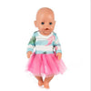 Doll Clothes Born Baby Fit 18 inch 40-43cm Unicorn Alpaca cactus dress Doll Accessories Clothes For Baby Festival Birthday Gift