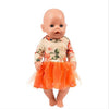 Doll Clothes Born Baby Fit 18 inch 40-43cm Unicorn Alpaca cactus dress Doll Accessories Clothes For Baby Festival Birthday Gift