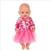 Doll Clothes Born Baby Fit 18 inch 40-43cm Unicorn Alpaca cactus dress Doll Accessories Clothes For Baby Festival Birthday Gift