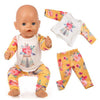 Doll Clothes Born Baby Fit 18 inch 40-43cm Unicorn Alpaca cactus dress Doll Accessories Clothes For Baby Festival Birthday Gift