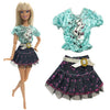 NK 2019 Newest Doll Dress Fashion Casual Wear Handmade Clothes  Outfits For Barbie Doll Accessories  Best DIY Toys For Doll  JJ