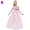 Handmade Wedding Dress Princess Evening Party Ball Long Gown Skirt Bridal Veil Clothes For Barbie Doll Accessories xMas DIY Toy