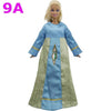 Handmade Wedding Dress Princess Evening Party Ball Long Gown Skirt Bridal Veil Clothes For Barbie Doll Accessories xMas DIY Toy