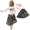 NK 2019 Newest Doll Dress Fashion Casual Wear Handmade Clothes  Outfits For Barbie Doll Accessories  Best DIY Toys For Doll  JJ